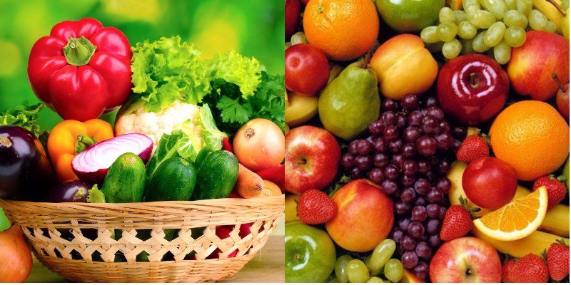Ăn nhiều rau củ và trái cây